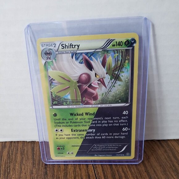 Pokemon TCG - Shiftry 11/114 XY Steam Siege Holo Rare Card - Picture 1 of 3